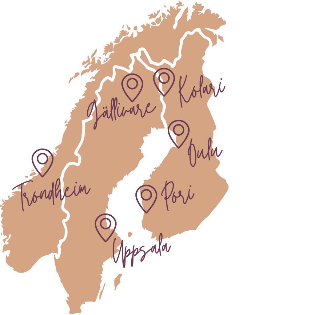 Jonna Palovaara Pohjoismaat Asuinpaikat